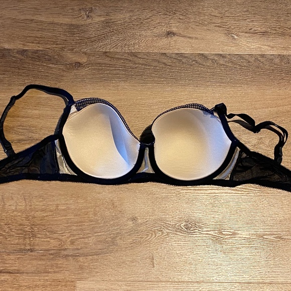 b.tempt'd by Wacoal B. Inspired Contour Underwire Balconette Bra, Night/Dazzling - Picture 7 of 11